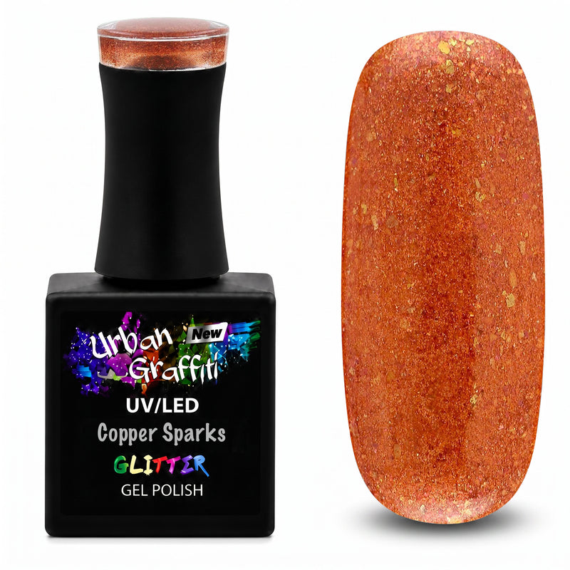 Copper Sparks - UGGP-A0132 Urban Graffiti gelinis nagų lakas 15ml