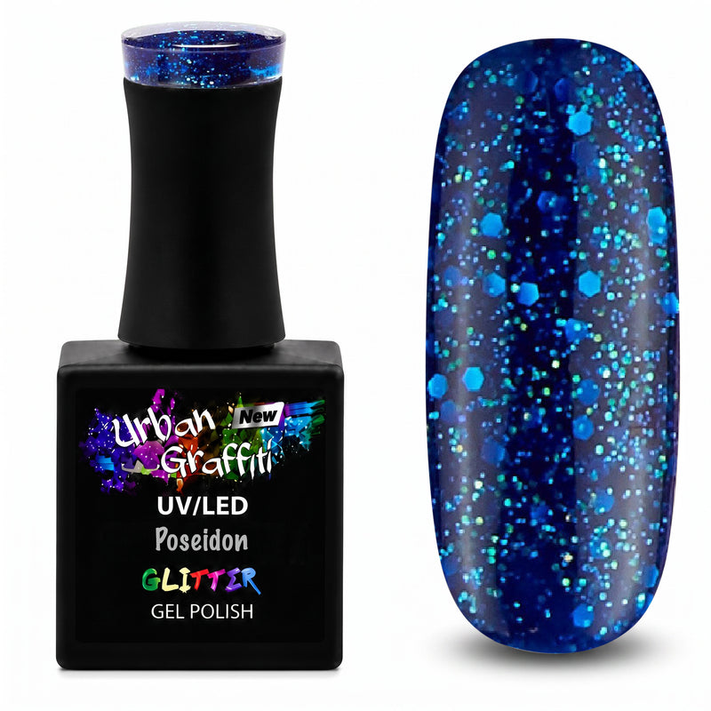 Poseidonas - UGGP-A0808 Miesto Grafiti Gelinis Nagų Lakštas 15ml