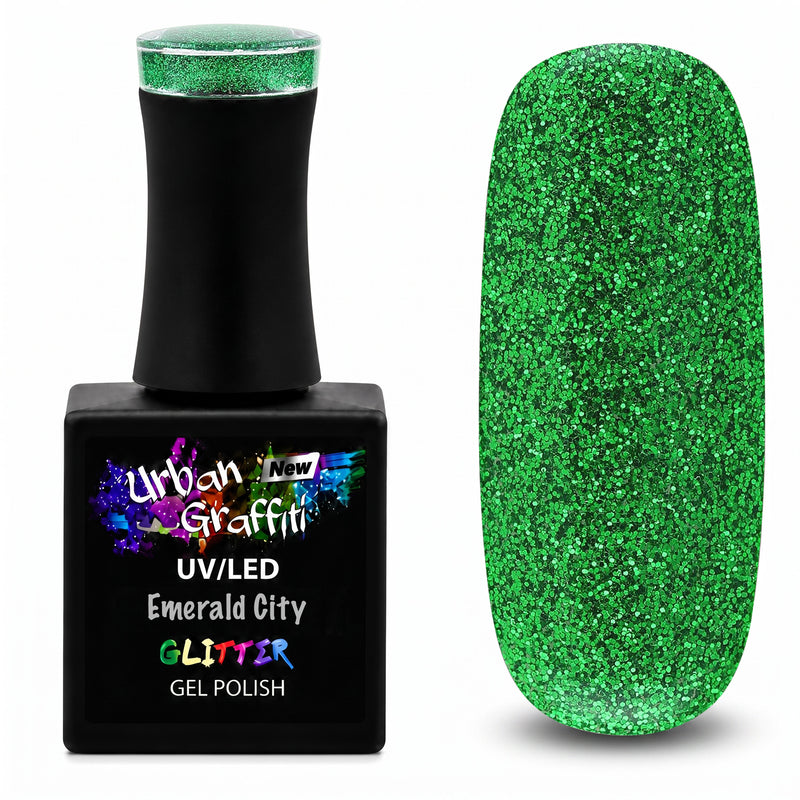 Emerald City - UGGP-A0821 Miesto Grafiti Gelinis Nagų Lakštas 15ml