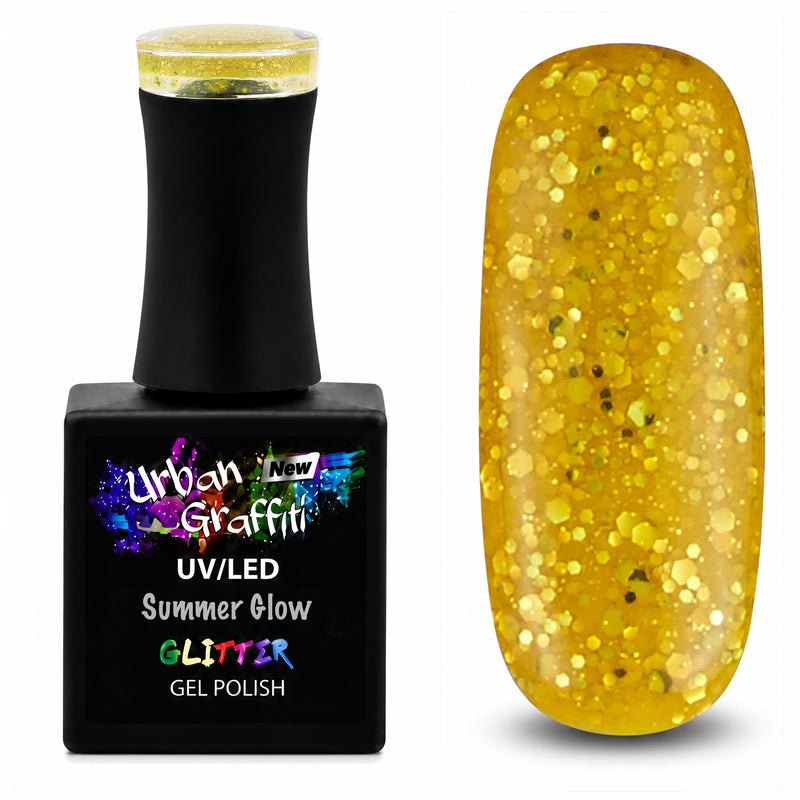 Vasaros Švytėjimas - UGGP-A0838 Urban Graffiti Gelinis Nagų Lakštas 15ml