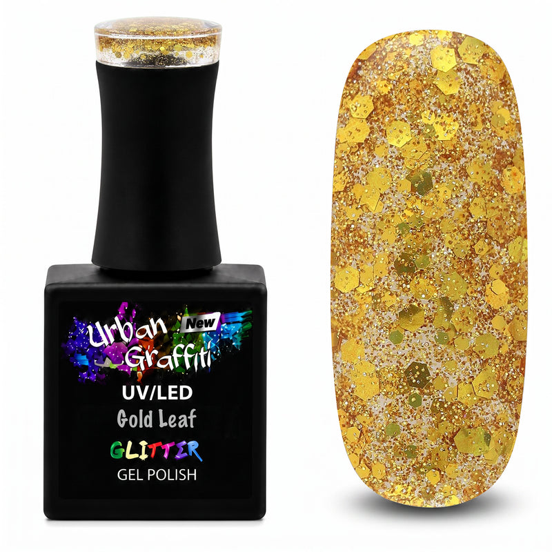 Auksinė lapelė - UGGP-A0891 Urban Graffiti gelinis nagų lakas 15ml