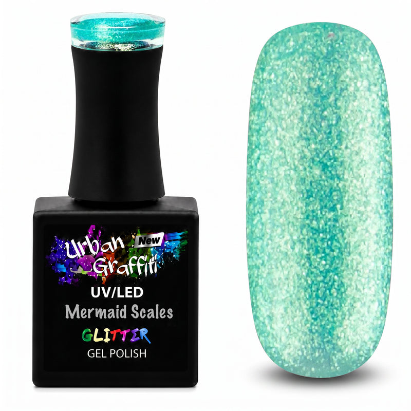 Mermaid Scales - UGGP-A0920 Urban Graffiti - Vandenyno žalia gelio nagų lakas 15ml