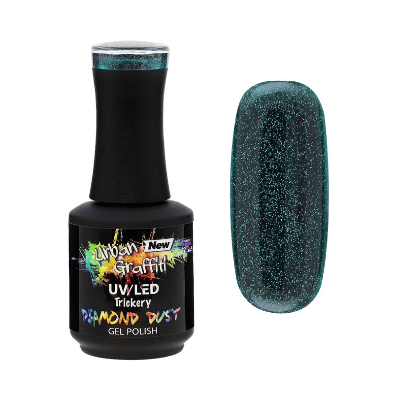 Trickery - UGGP-DD006 - Žalias blizgesys - Urban Graffiti gelinis nagų lakas 15ml