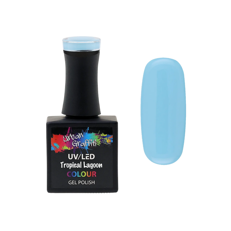 Tropinė lagūna - UGGP-A0434 Urban Graffiti gelinis nagų lakas 15 ml