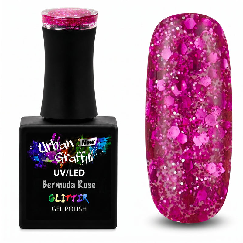 Bermuda Rose - UGGP-XS008 Urban Graffiti gelinis nagų lakas 15ml