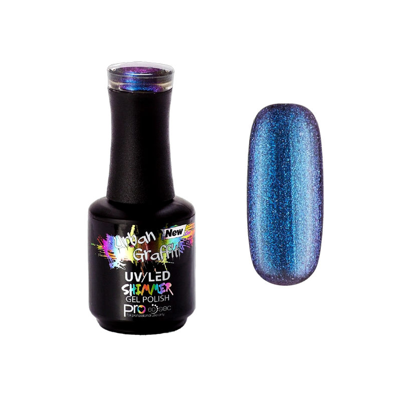 Blurple - UGGP-A0934 Miesto Grafiti Gelinis Nagų Lakštas 15ml