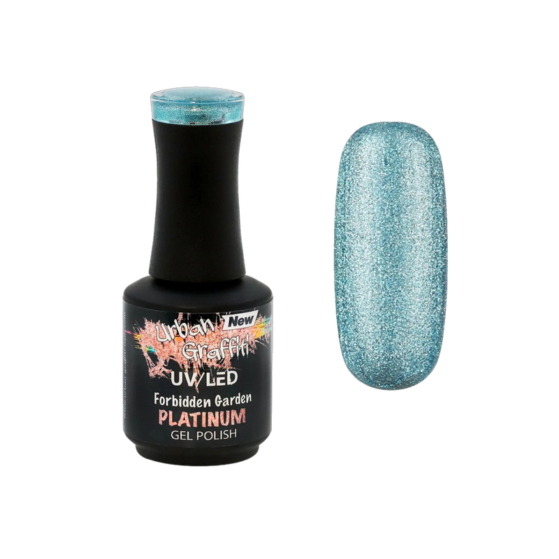 Forbidden Garden - UGGP-P010 Miesto Grafiti Gelinis Nagų Lakštas 15ml
