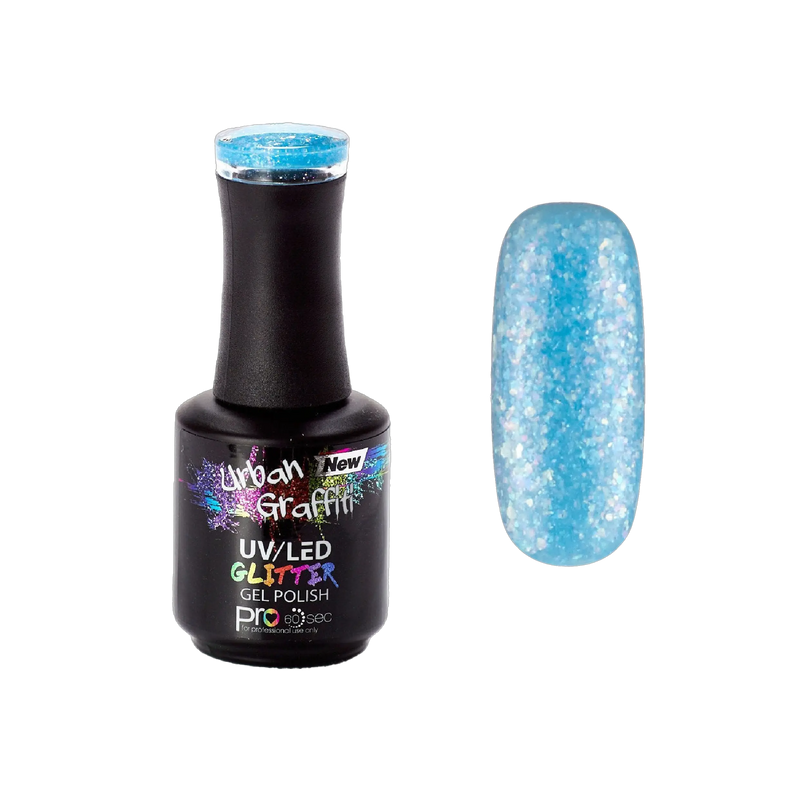 Stiklo Širdis - UGGP-A0765 Urban Graffiti Gelinis Nagų Lakštas 15ml