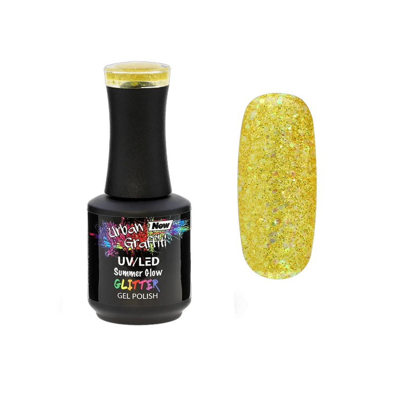 Vasaros Švytėjimas - UGGP-A0838 Urban Graffiti Gelinis Nagų Lakštas 15ml